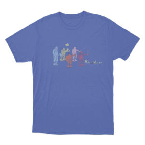 Rilo Kiley Robots Unisex T Shirt Blue