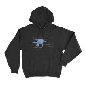 Schematic Possum Unisex Hoodie Black