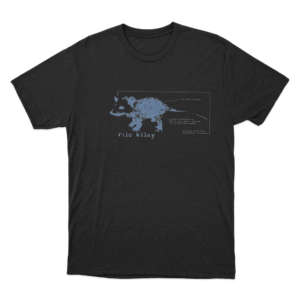 Schematic Possum Unisex T Shirt Black